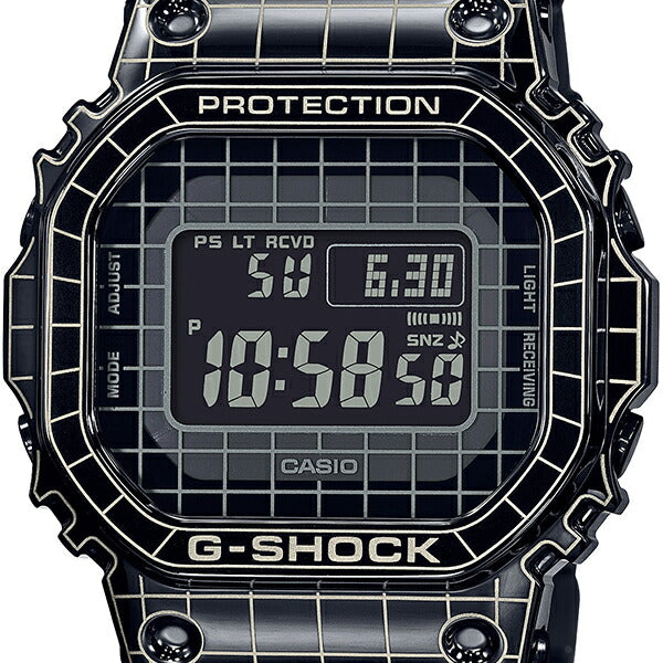 G-SHOCK ジーショック フルメタル グリッド・トンネル GMW-B5000CS-1JR メンズ 腕時計 電波ソーラー デジタル ブラック 反転液晶 国内正規品