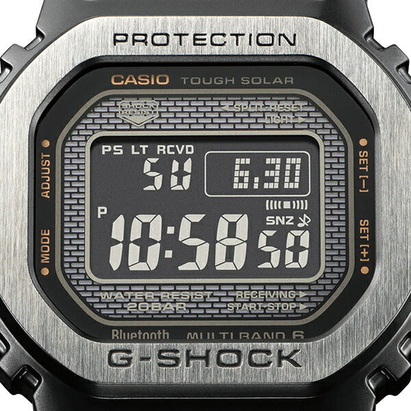 G-SHOCK フルメタル マルチフィニッシュドブラック GMW-B5000MB-1JF メンズ 腕時計 電波ソーラー Bluetooth デジタル 反転液晶 国内正規品 カシオ