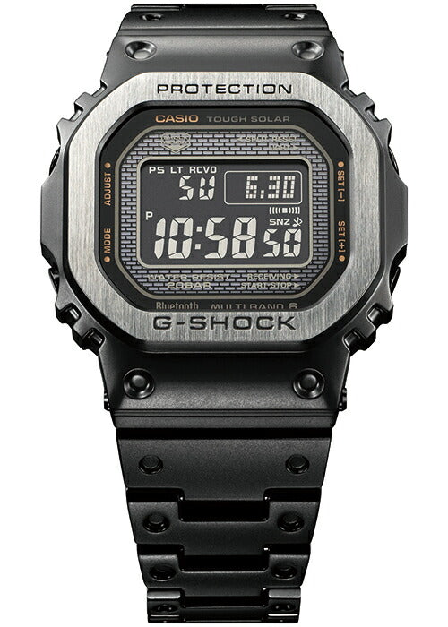 G-SHOCK フルメタル マルチフィニッシュドブラック GMW-B5000MB-1JF メンズ 腕時計 電波ソーラー Bluetooth デジタル 反転液晶 国内正規品 カシオ