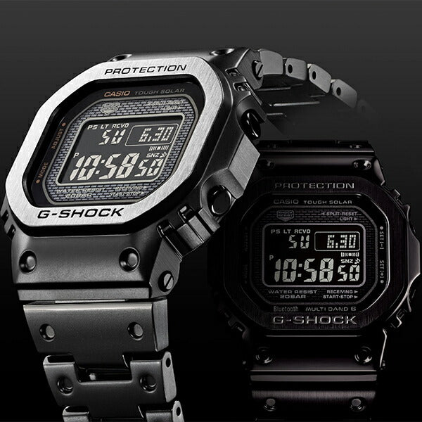 G-SHOCK フルメタル マルチフィニッシュドブラック GMW-B5000MB-1JF ...