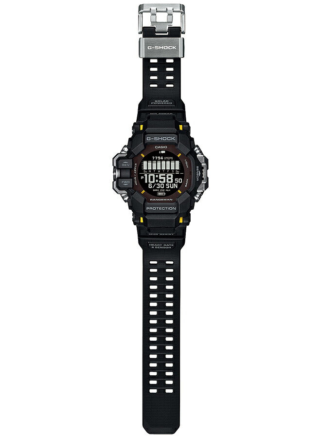 G-SHOCK レンジマン 心拍計 GPS機能 GPR-H1000-1JR メンズ 腕時計 ソーラー Bluetooth デジタル ブラック 反転液晶 国内正規品 カシオ