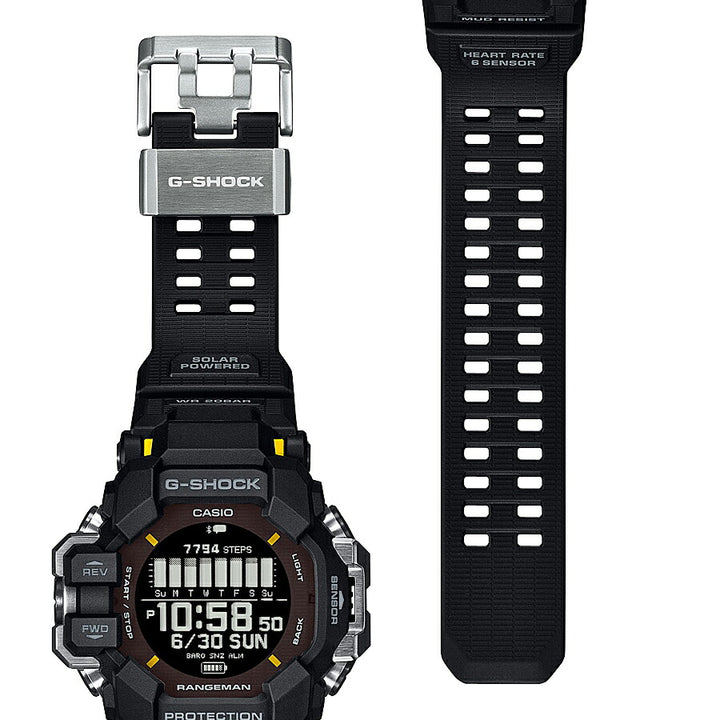 G-SHOCK レンジマン 心拍計 GPS機能 GPR-H1000-1JR メンズ 腕時計 ソーラー Bluetooth デジタル ブラック 反転液晶 国内正規品 カシオ