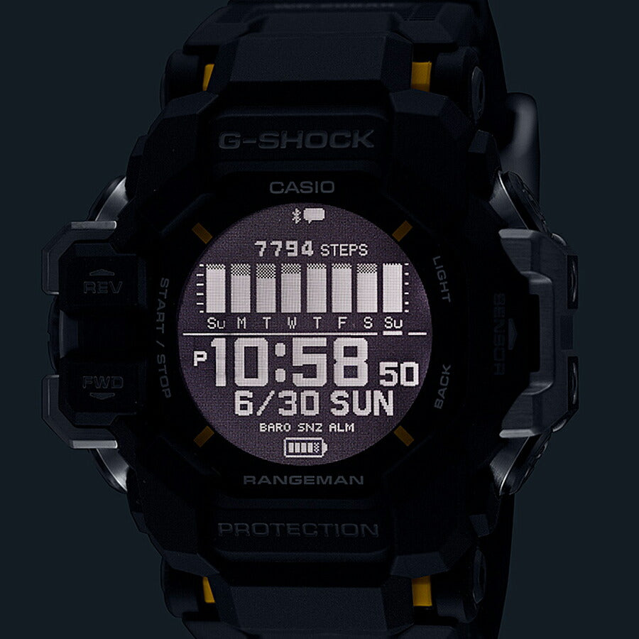 G-SHOCK レンジマン 心拍計 GPS機能 GPR-H1000-1JR メンズ 腕時計 ソーラー Bluetooth デジタル ブラック 反転液晶 国内正規品 カシオ