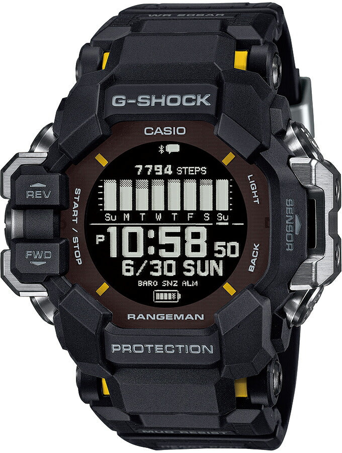 CASIO G-SHOCK RANGEMAN デジタル腕時計 本体 G-SHOCK レンジマン 心拍計 GPS機能 GPR-H1000-1JR メンズ ソーラー