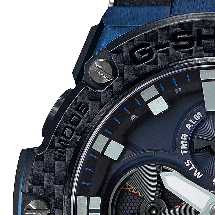 G-SHOCK ジーショック G-STEEL GST-B100XB-2AJF メンズ 腕時計 ソーラー ネイビー カーボン メタル クロノグラフ Bluetooth 国内正規品