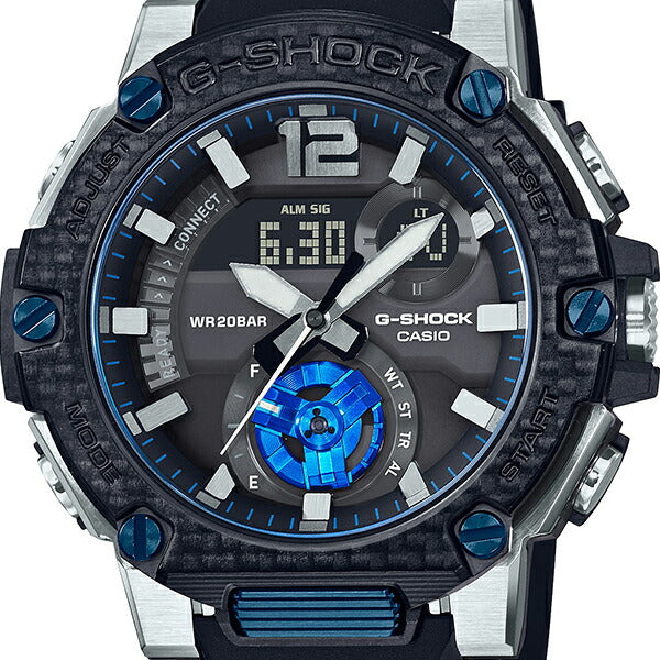 G-SHOCK ジーショック G-STEEL Gスチール ラギッドスタイル GST-B300XA-1AJF メンズ 腕時計 ソーラー Bluetooth カーボンベゼル ブルー 国内正規品 カシオ