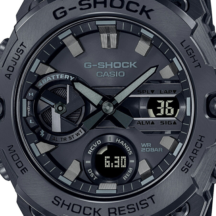 G-SHOCK G-STEEL GST-B400BB-1AJF メンズ ソーラー Bluetooth アナデジ ブラック