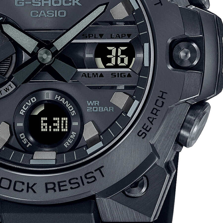 G-SHOCK G-STEEL Gスチール GST-B400BB-1AJF メンズ 腕時計 ソーラー Bluetooth アナデジ ブラック 国内正規品 カシオ