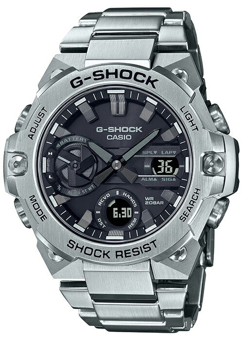 CASIO G-SHOCK 当時税込約6万 高級時計 メタルバンド ソーラー G-SHOCK G-STEEL GST-B400D-1AJF メンズ ソーラー Bluetooth アナログ