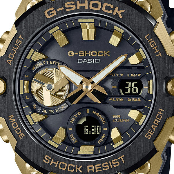 G-SHOCK G-STEEL ゴールド ブラック GST-B400GB-1A9JF メンズ ソーラー Bluetooth アナデジ 薄型 – THE  CLOCK HOUSE公式オンラインストア