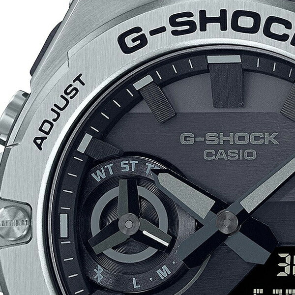 G-SHOCK G-STEEL Gスチール スリムデザイン GST-B500D-1A1JF メンズ 腕時計 ソーラー Bluetooth シルバー 国内正規品 カシオ