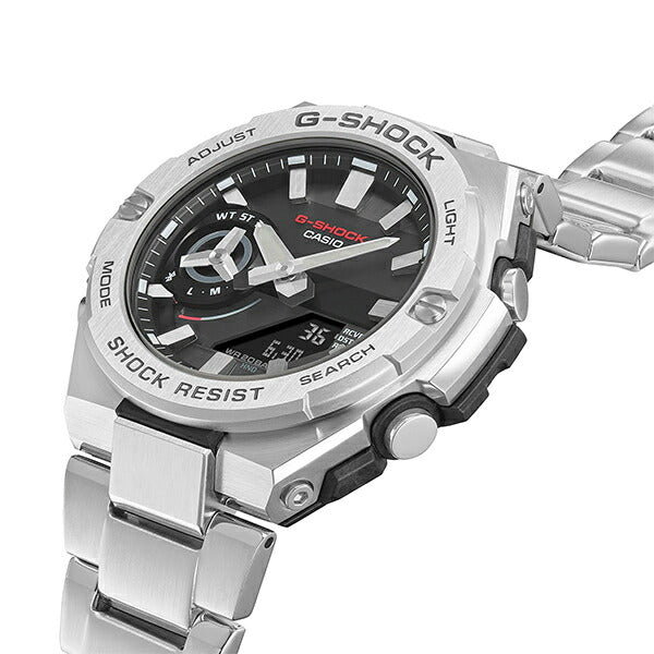 G-SHOCK G-STEEL Gスチール スリムデザイン GST-B500D-1AJF メンズ 腕時計 ソーラー Bluetooth シルバー 国内正規品 カシオ