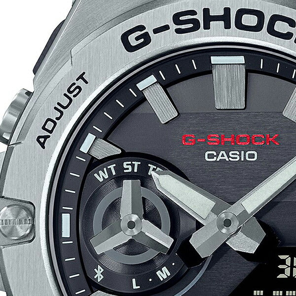 G-SHOCK G-STEEL Gスチール スリムデザイン GST-B500D-1AJF メンズ 腕時計 ソーラー Bluetooth シルバー 国内正規品 カシオ