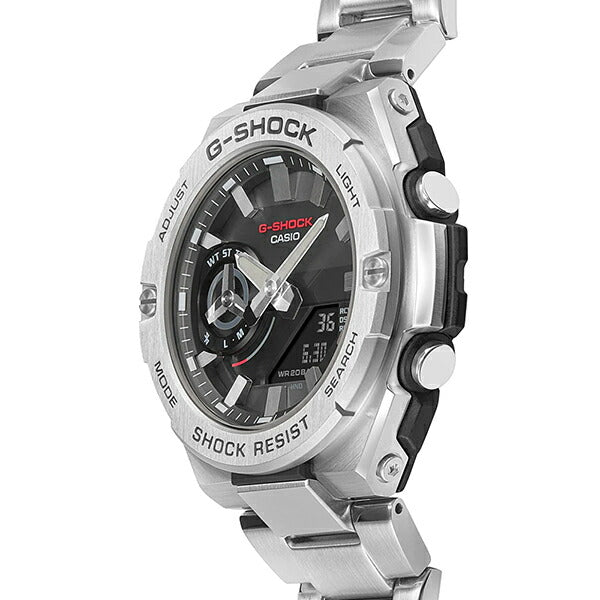 G-SHOCK G-STEEL Gスチール スリムデザイン GST-B500D-1AJF メンズ 腕時計 ソーラー Bluetooth シルバー 国内正規品 カシオ