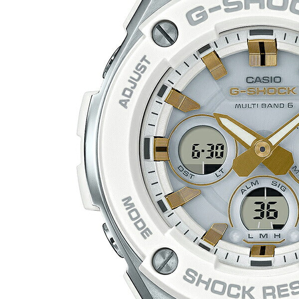 G-SHOCK ジーショック G-STEEL Gスチール ミドルサイズ GST-W300-7AJF メンズ 腕時計 電波ソーラー アナデジ ホワイト 国内正規品 カシオ