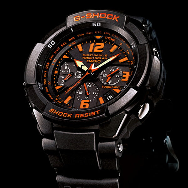 G-SHOCK SKY COCKPIT スカイコックピット GW-3000B-1AJF メンズ 電波ソーラー 日本製 Master of G –  THE CLOCK HOUSE公式オンラインストア