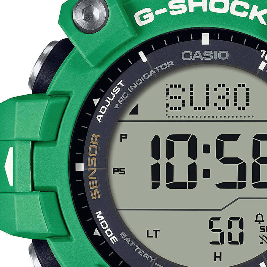 G-SHOCK マッドマン EARTHWATCH コラボレーションモデル ヒロオビフィジーイグアナ GW-9500KJ-3JR メンズ 腕時計 電波ソーラー デジタル 樹脂バンド グリーン 国内正規品 カシオ
