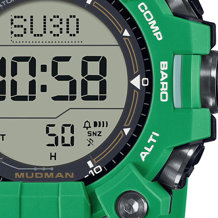 G-SHOCK マッドマン EARTHWATCH コラボレーションモデル ヒロオビフィジーイグアナ GW-9500KJ-3JR メンズ 腕時計 電波ソーラー デジタル 樹脂バンド グリーン 国内正規品 カシオ