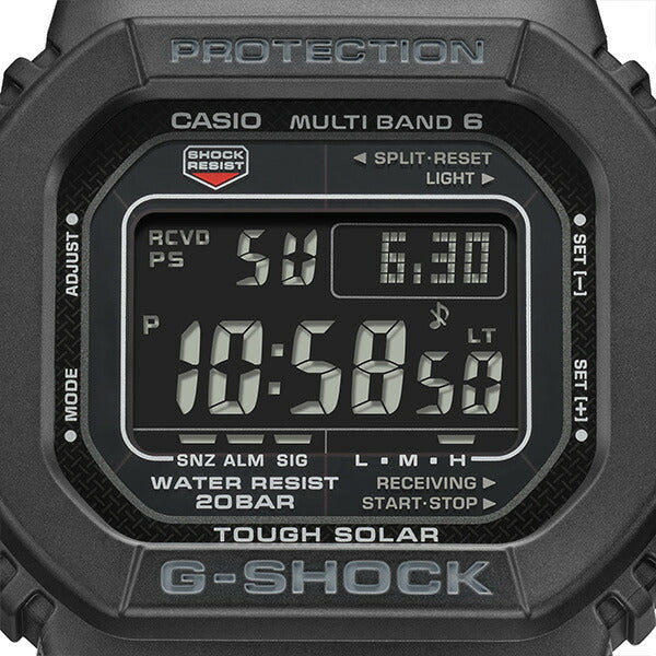 G-SHOCK 5600シリーズ GW-M5610U-1BJF メンズ 腕時計 電波ソーラー デジタル 樹脂バンド ブラック 反転液晶 国内正規品 カシオ