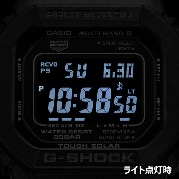 G-SHOCK 5600シリーズ GW-M5610U-1BJF メンズ 腕時計 電波ソーラー デジタル 樹脂バンド ブラック 反転液晶 国内正規品 カシオ