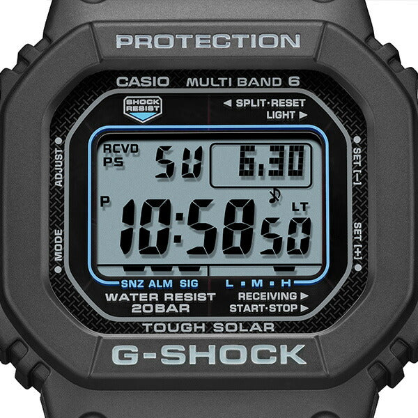 G-SHOCK 5600シリーズ GW-M5610U-1CJF メンズ 腕時計 電波ソーラー デジタル 樹脂バンド ブラック 国内正規品 カシオ