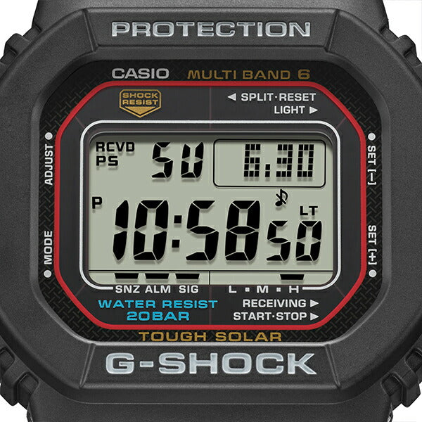 G-SHOCK 5600シリーズ GW-M5610U-1JF メンズ 腕時計 電波ソーラー デジタル 樹脂バンド ブラック 国内正規品 カシオ