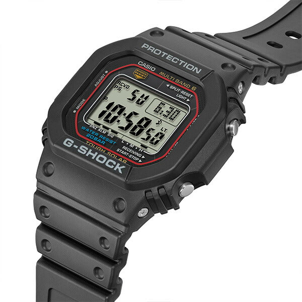 G-SHOCK 5600シリーズ GW-M5610U-1JF メンズ 腕時計 電波ソーラー デジタル 樹脂バンド ブラック 国内正規品 カシオ