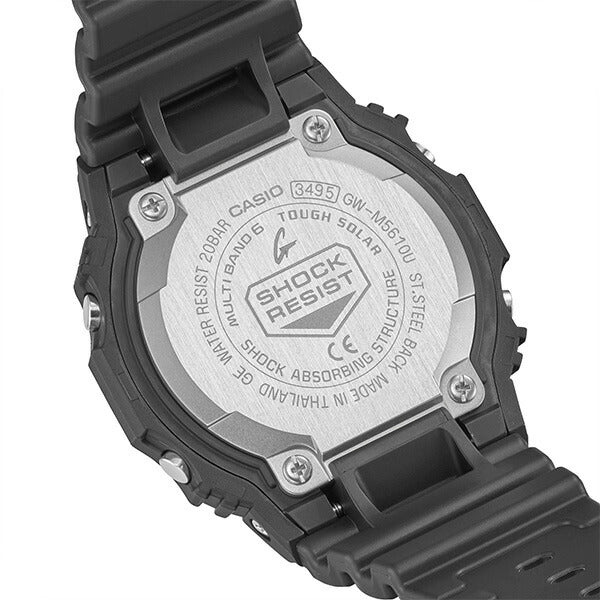 G-SHOCK 5600シリーズ GW-M5610U-1JF メンズ 腕時計 電波ソーラー デジタル 樹脂バンド ブラック 国内正規品 カシオ