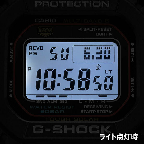 G-SHOCK 5600シリーズ GW-M5610U-1JF メンズ 腕時計 電波ソーラー デジタル 樹脂バンド ブラック 国内正規品 カシオ