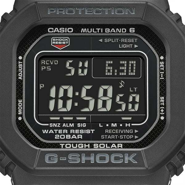 G-SHOCK 5600シリーズ GW-M5610UBC-1JF メンズ 腕時計 電波ソーラー デジタル コンポジットバンド スクエア ブラック 反転液晶 国内正規品 カシオ