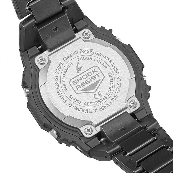 G-SHOCK 5600シリーズ GW-M5610UBC-1JF メンズ 腕時計 電波ソーラー デジタル コンポジットバンド スクエア ブラック 反転液晶 国内正規品 カシオ