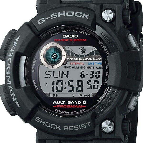 G-SHOCK ジーショック FROGMAN フロッグマン GWF-1000-1JF メンズ 腕時計 デジタル ブラック 200m潜水用防水 国内正規品 カシオ Master of G