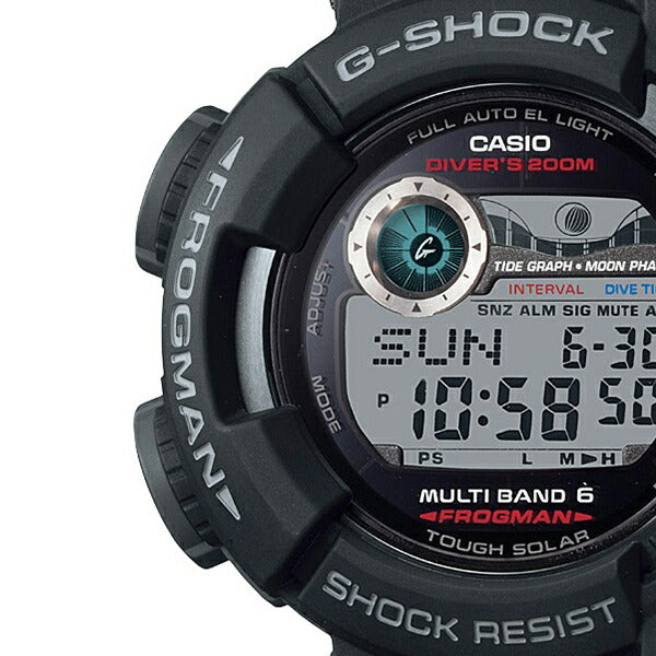 G-SHOCK ジーショック FROGMAN フロッグマン GWF-1000-1JF メンズ 腕時計 デジタル ブラック 200m潜水用防水 国内正規品 カシオ Master of G