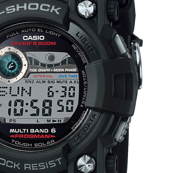 G-SHOCK ジーショック FROGMAN フロッグマン GWF-1000-1JF メンズ 腕時計 デジタル ブラック 200m潜水用防水 国内正規品 カシオ Master of G