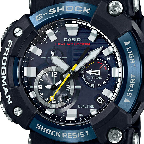 G-SHOCK フロッグマン GWF-A1000C-1AJF メンズ 腕時計 電波ソーラー Bluetooth アナログ　コンポジットバンド ブラック ブルーIP 国内正規品 カシオ