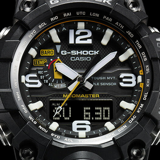 G-SHOCK ジーショック GWG-1000-1A3JF カシオ メンズ 腕時計 電波ソーラー アナデジ ブラック マッドマスター 国内正規品 MASTER OF G