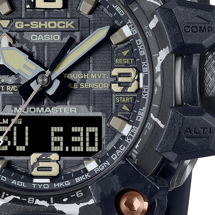 G-SHOCK マッドマスター クラックドパターンデザイン GWG-2000CR-1AJF メンズ 腕時計 電波ソーラー アナデジ ブラック 国内正規品 カシオ