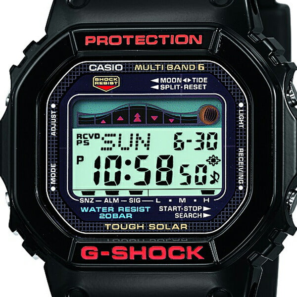 G-SHOCK ジーショック G-LIDE Gライド GWX-5600-1JF メンズ 腕時計 電波ソーラー デジタル タイドグラフ ムーンデータ スクエア ブラック 国内正規品 カシオ