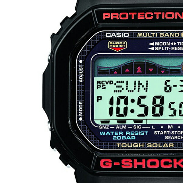 G-SHOCK ジーショック G-LIDE Gライド GWX-5600-1JF メンズ 腕時計 電波ソーラー デジタル タイドグラフ ムーンデータ スクエア ブラック 国内正規品 カシオ