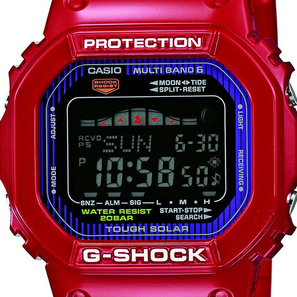 G-SHOCK G-LIDE Gライド GWX-5600C-4JF メンズ 腕時計 電波ソーラー デジタル タイドグラフ ムーンデータ スクエア レッド 反転液晶 国内正規品