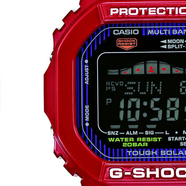 G-SHOCK G-LIDE Gライド GWX-5600C-4JF メンズ 腕時計 電波ソーラー デジタル タイドグラフ ムーンデータ スクエア レッド 反転液晶 国内正規品