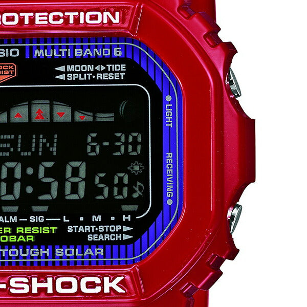 G-SHOCK G-LIDE Gライド GWX-5600C-4JF メンズ 腕時計 電波ソーラー デジタル タイドグラフ ムーンデータ スクエア レッド 反転液晶 国内正規品