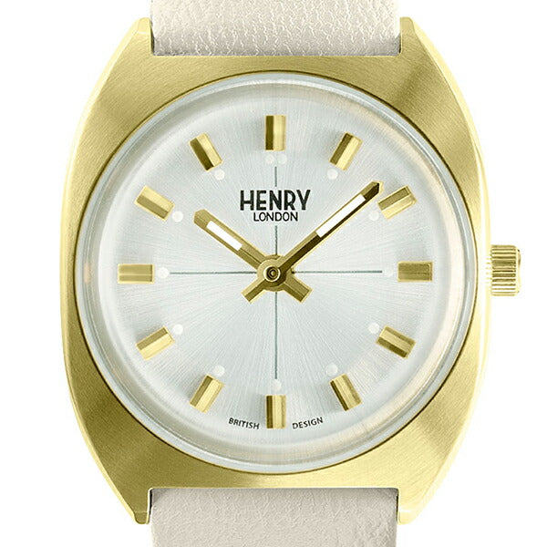 HENRY LONDON ヘンリーロンドン APPLE LEATHER Collection アップルレザーコレクション HL28-M-0452-AL レディース 腕時計 クオーツ 電池式 サンドべージュ 革ベルト ゴールド 替えベルト付き