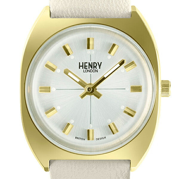 HENRY LONDON ヘンリーロンドン APPLE LEATHER Collection アップルレザーコレクション HL28-S-0450-AL レディース 腕時計 クオーツ 電池式 サンドべージュ 革ベルト ネイビー 替えベルト付き