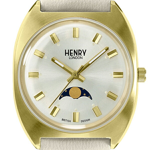 HENRY LONDON ヘンリーロンドン APPLE LEATHER Collection アップルレザーコレクション HL33-LM-0448-AL レディース 腕時計 クオーツ 電池式 サンドべージュ 革ベルト ゴールド 替えベルト付き