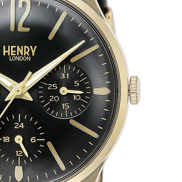 HENRY LONDON ヘンリーロンドン WESTMINSTER ウェストミンスター HL34-MS-0440 レディース 腕時計 クオーツ 革ベルト ブラック