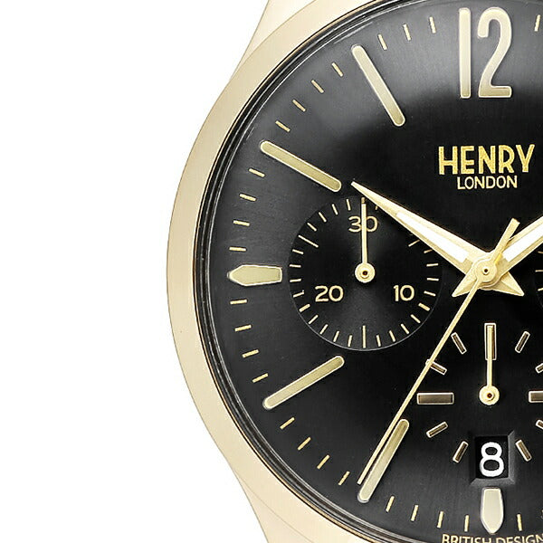 HENRY LONDON ヘンリーロンドン WESTMINSTER ウェストミンスター HL39-CS-0438 メンズ 腕時計 クオーツ 革ベルト ブラック