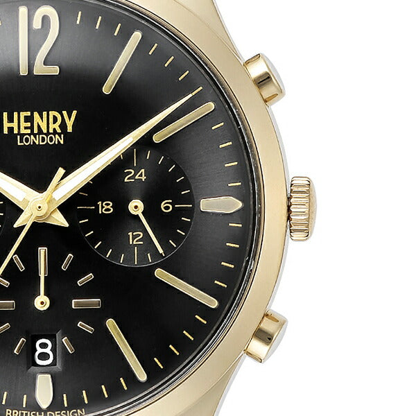 HENRY LONDON ヘンリーロンドン WESTMINSTER ウェストミンスター HL39-CS-0438 メンズ 腕時計 クオーツ 革ベルト ブラック