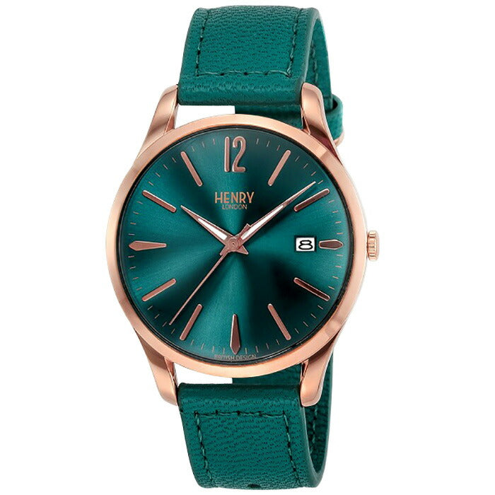 HENRY LONDON ヘンリーロンドン ゴールド クロノ 新品金 緑 HENRY LONDON ヘンリーロンドン ゴールド クロノ 新品金 緑 HENRY