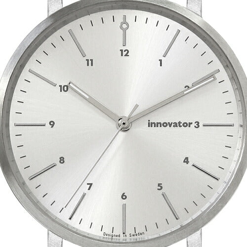 innovator イノベーター ENKEL エンケル IN-0007-15 メンズ 腕時計 クオーツ 革ベルト 38mm ホワイト ネイビー スウェーデン トレンド ミニマル 北欧